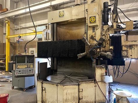 sold  giddings lewis  series  vertical turret lathe