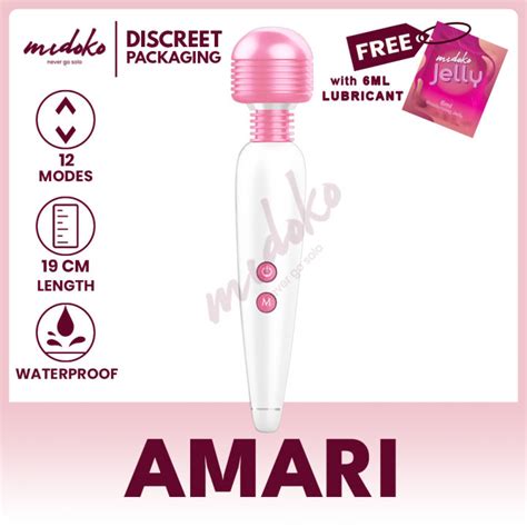 Midoko Ultra Sleek And Portable Elegant Rechargeable Fairy Wand Vibrator Sex Toys For Women Sex
