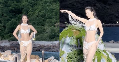 Clip diện bikini khoe body nuột nà của Á hậu Phương Nhi trước khi làm dâu nhà tỷ phú Sao việt