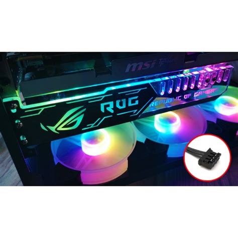 Giá Đỡ VGA Coolmoon Led RGB Độ Dài 25cm 30 NGÀY ĐỔI TRẢ MIỄN PHÍ