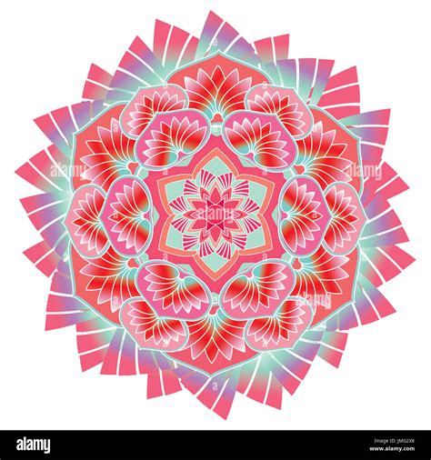 Colorful Floral Pattern Stock Photo Alamy
