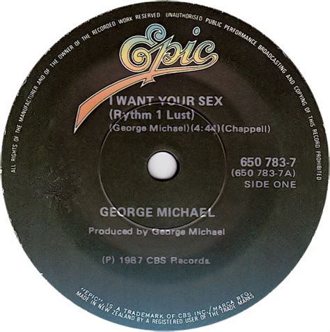 George Michael I Want Your Sex 1987 Vinyl Discogs