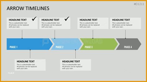 Tolle Powerpoint Timeline Pfeile Zeitstrahl Vorlage Kostenlos