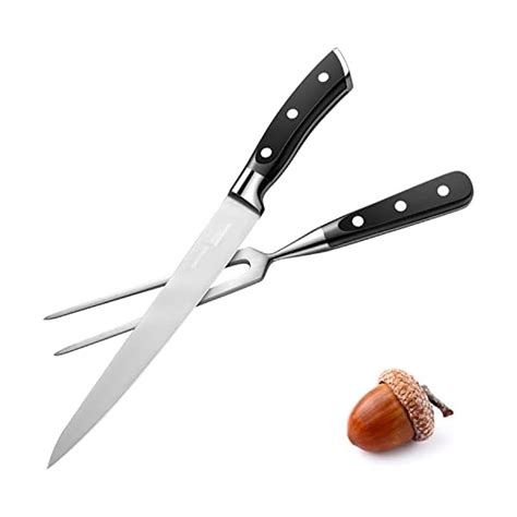 OAKSWARE Carving Set, 2-Piece Carving Knives Set, Includes 8 Inch German Stainless Steel Slicing ...