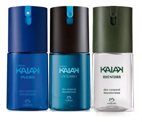 Kit Perfume Deo Corporal Kaiak Aventura Kaiak Pulso E Oceano