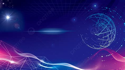 Smart Technology Gradient Line Background Material Gradient Line