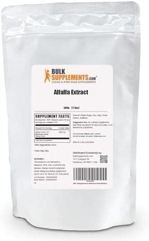 Amazon Bulksupplements Alfalfa Extract Powder Greens