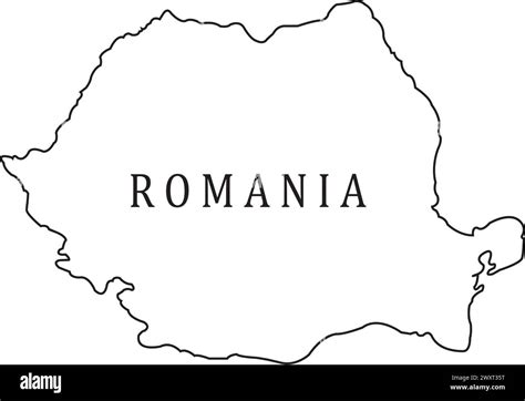 Romania Map Icon Vector Illustration Symbol Design Stock Vector Image