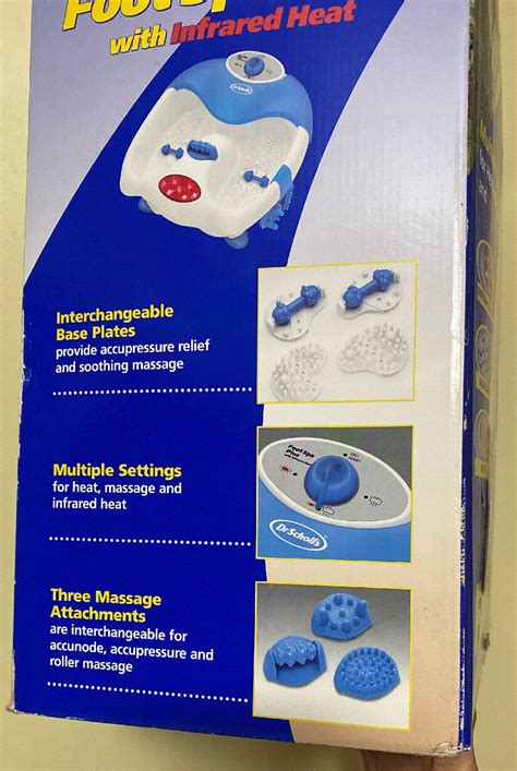 Foot Spa Plus Heat Massager Dr Scholls Bubble Bath Soothing Rolling Foot Dr6621 Ebay