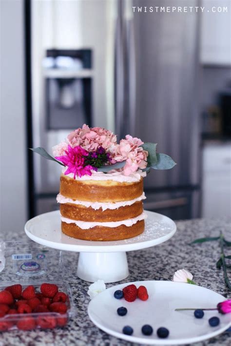Easy Naked Cake Tutorial For Beginners Twist Me Pretty