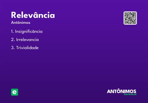 O Que Significa Relevância - 6