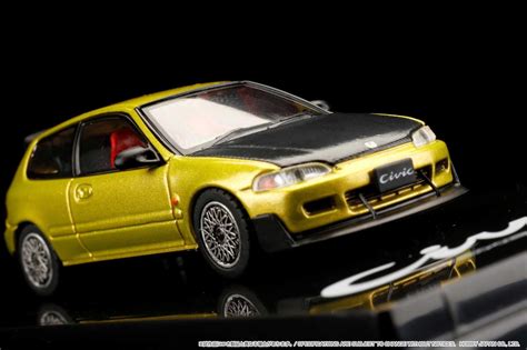 Hobby Japan Honda Civic Eg6 Yellow Metallic Mesh Wheels Artofit