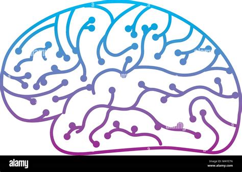 electronic circuit board brain in artificial intelligence process Stock ...
