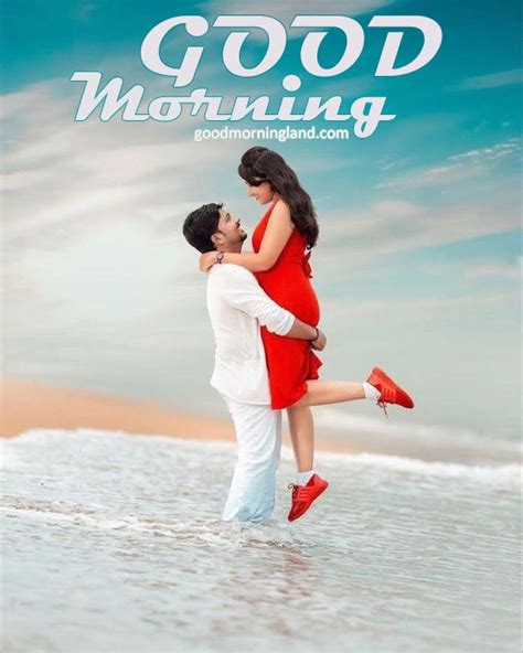 Cute Good Morning Couple Images Fall In Love On The Beach Good