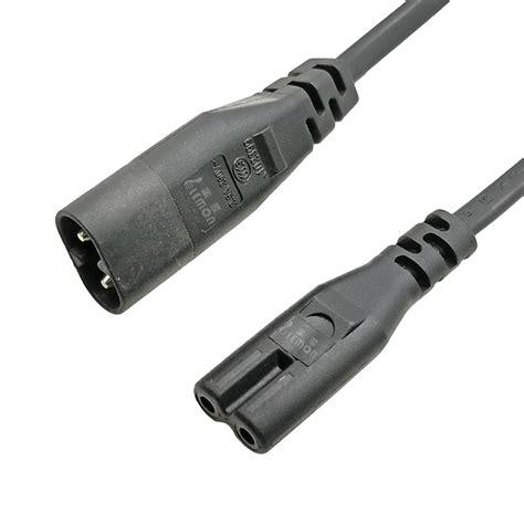 250v 2.5a C7 To C8 Connector Iec 60320 Extension Power Cable - Buy C7 ...