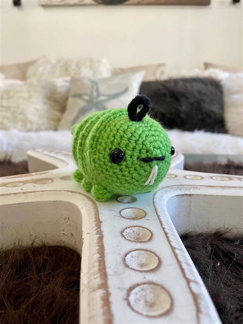 Randall The Radioactive Naked Mole Rat Customizable Amigurumi Etsy