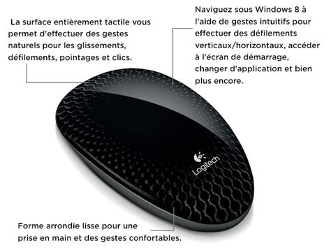 Logitech T620 Souris sans fil tactile Blanc : Amazon.fr: Informatique