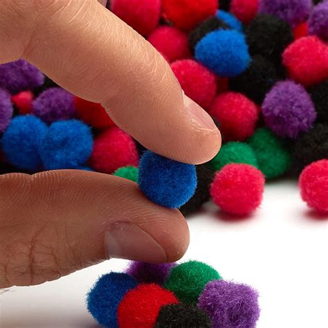 Multicolored Craft Pom Poms Pom Poms Basic Craft Supplies Craft