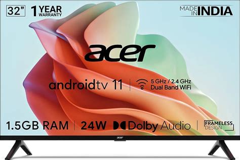 Acer AR32AR2841 32 inch HD Smart LED TV Price in India 2025, Full Specs ...