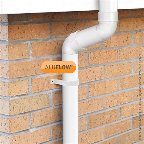Aluflow Aluminium Round Downpipe Bracket 117 X 110mm Diy Building