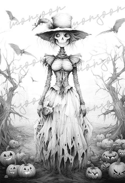 grayscale halloween costume 5