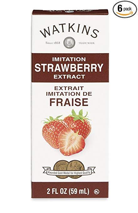 Watkins Strawberry Extract With Other Natural Flavors 2 Oz Bottles