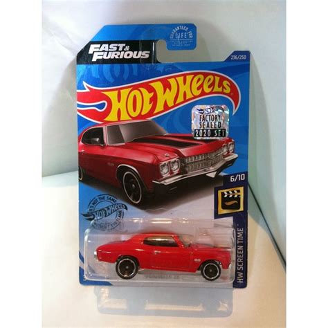 Hot Wheels 2020 HW Screen Time Mini Collection Fast Furious 6 70 Chevelle SS By MATTEL