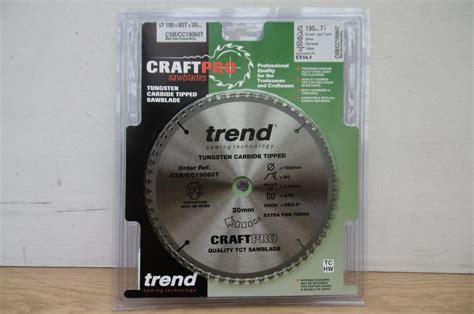 Trend CSB CC19060T Negative Hook Crosscutting TCT Blade For Makita