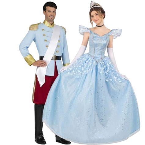 Roupa Do Principe Da Cinderela - Disfarce para casal Príncipe e Cinderela Deluxe online