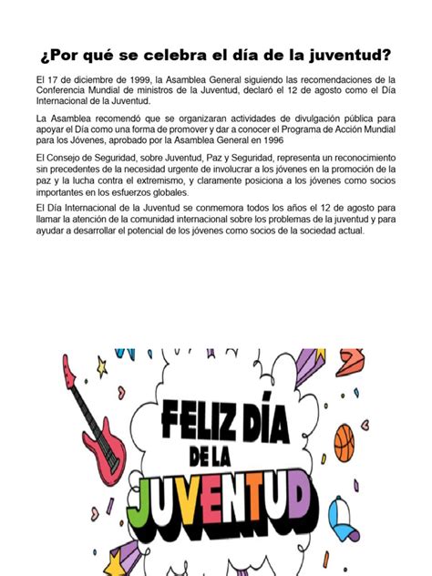 Dia De La Juventud Pdf