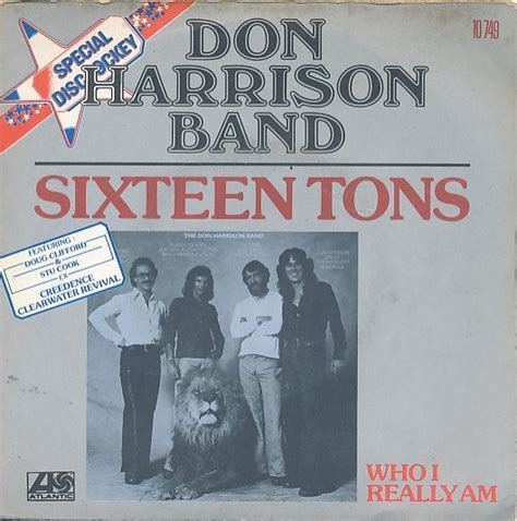 The Don Harrison Band Sixteen Tons Vinyl 7 45 RPM Single 1976