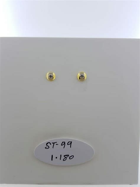 roundfancy golden gold baby studs  daily wear  mg