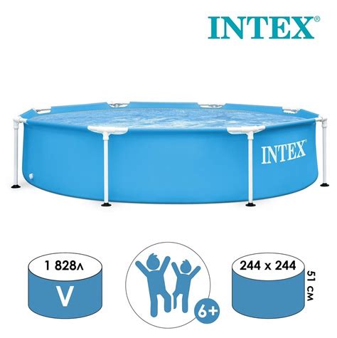 Бассейн Intex Metal Frame 28200/28205/28210, 244х51 см — купить в ...