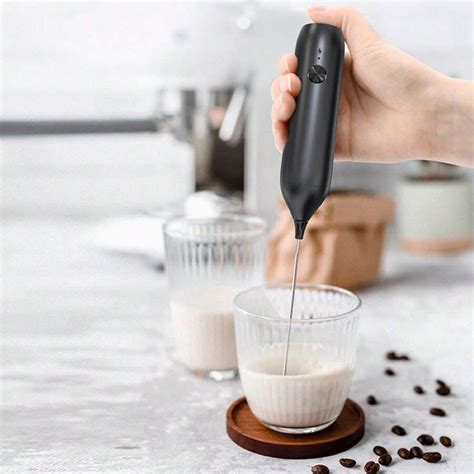 Rechargeable Electric Milk Frother Kitchen Drink Foamer Whisky Mixer