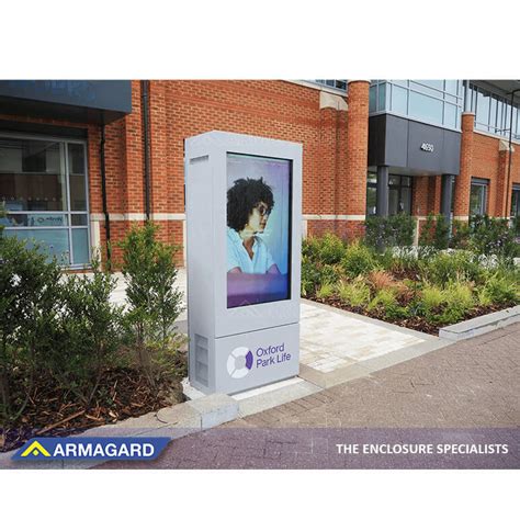 Outdoor Digital Totem Fully Glazed Totem Armagard Ltd