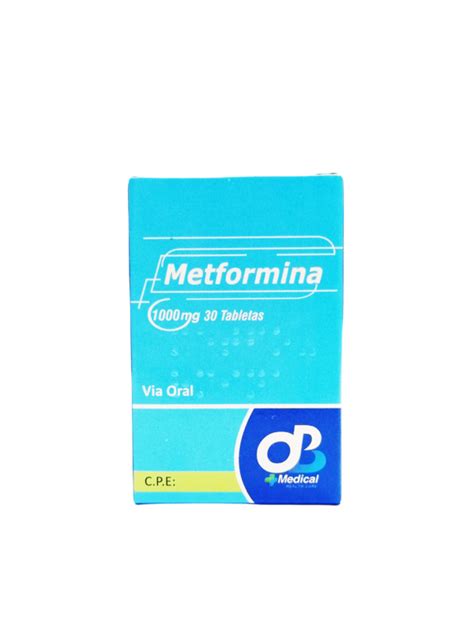 METFORMINA 1000 Mg X 30 TAB OBMedical