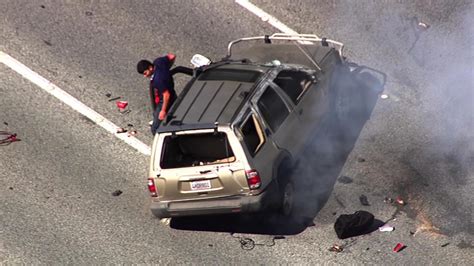 Photos High Speed Chase Ends In Rollover Crash On I 280 Drivers