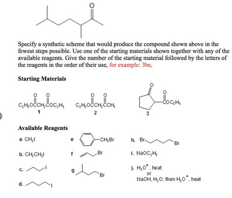 Solved Specify a synthetic scheme that would produce the | Chegg.com