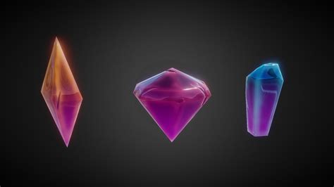 stylized gems  model  ndogg atndogg eaa sketchfab
