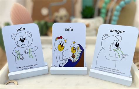 Safety Signs Flashcards – Children’s key word signing (KWS) – video tutorials – Sunshine Sign ...