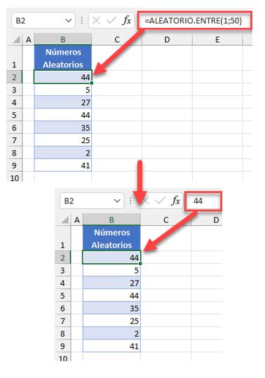 Cómo Congelar Números Aleatorios en Excel y Google Sheets Automate Excel