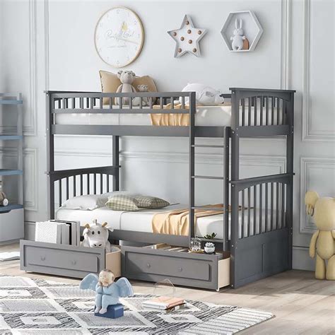 Amazon.com: kids bunk bed with storage