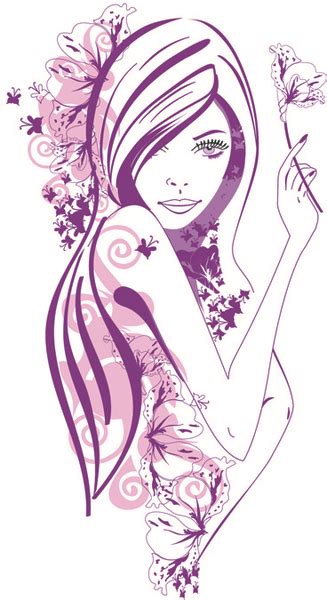 Beautiful Of Fashion Girls Vector Graphic Vectors Graphic Art Designs