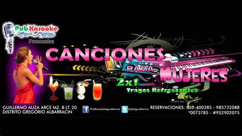 Canciones Para Karaoke Mujeres Youtube