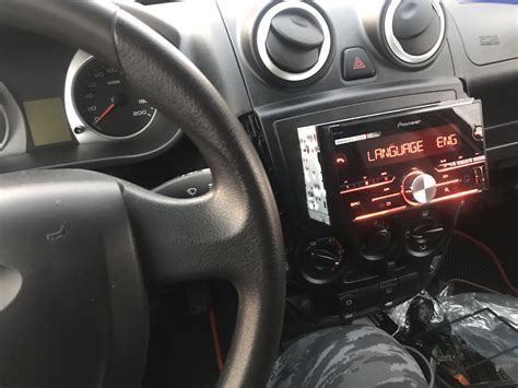 Новая магнитола Pioneer 2 DIN — Lada Гранта Лифтбек (1G), 1,6 л, 2015 ...