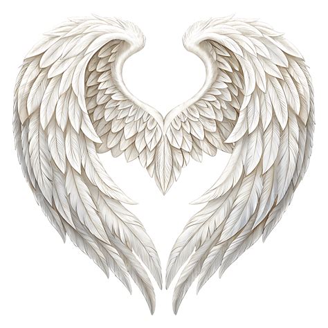 Angel Wings Heart Clipart Heart SVG & PNG Digital Files, Vector