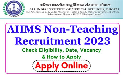 Aiims Non Teaching Recruitment Aiims