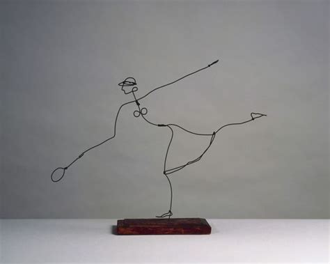 Alexander Calder Wire Sculpture Of Tennis Player Helen Wills