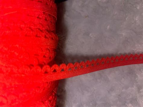 Yards Bright Orange Sewing Craft Picot Lingerie Stretch Dainty Lace Edge Sewing Loop