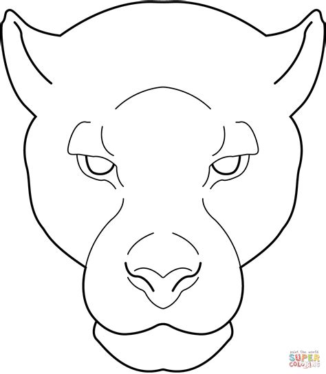 Leopard Face Coloring Page Free Printable Coloring Pages
